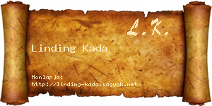 Linding Kada névjegykártya